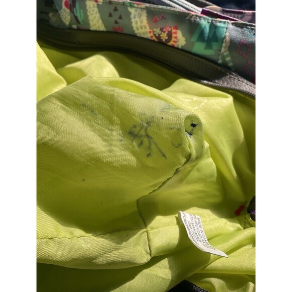 Lily Bloom Llama Satchel Purse Bag Multiple Compartments Preowned See Pics - Picture 6 of 12